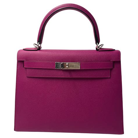 HERMES Epsom Kelly Sellier 28 Rose Pourpre 